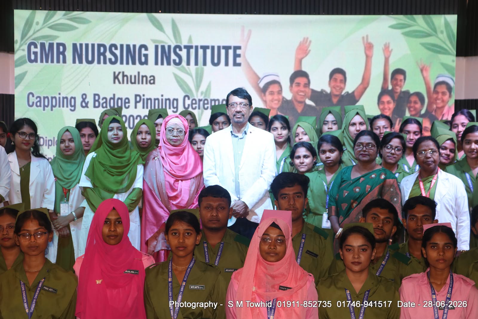 Mobile phones were gifted to the students on the occasion Diploma in Nursing Science & Midwifery -16th Batch Diploma in Midwifery- 06th Batch Venue- Gazi Medical College  Auditorium   Khulna ,Bangladesh